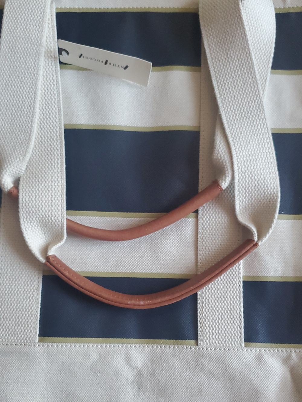 Anthropologie Maeve Striped Canvas Tote - Picture 6 of 16